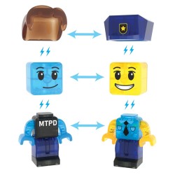 MAGNA-T Police Station - Set 35 pcs