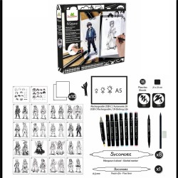 Pizarra de luz LED recargable - Crea tus personajes de manga