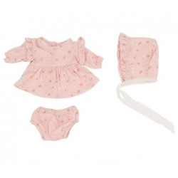 Muñeco Helena con Vestido y Gorrito - Pink Flowers