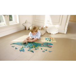 Puzzle de Suelo Brillante - Dinosaurio -200 piezas