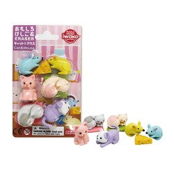 Set de gomas Gato y Ratón - Iwako
