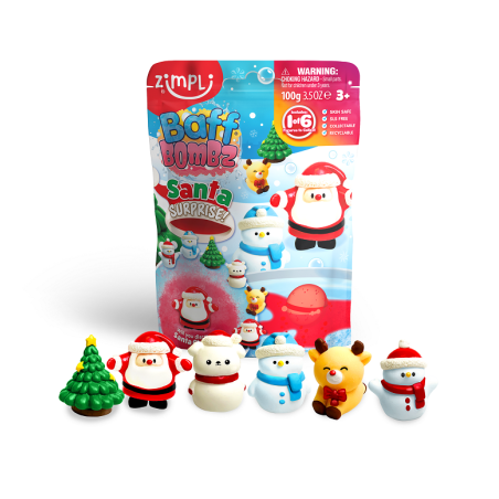 Bomba de baño Sorpresa Santa Claus - Zimpli Kids