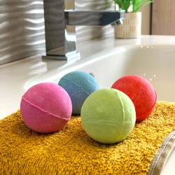 Pack de 4 bombas de baño redondas