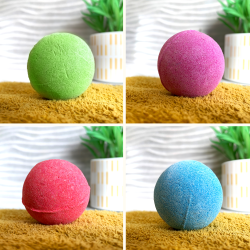 Pack de 4 bombas de baño redondas