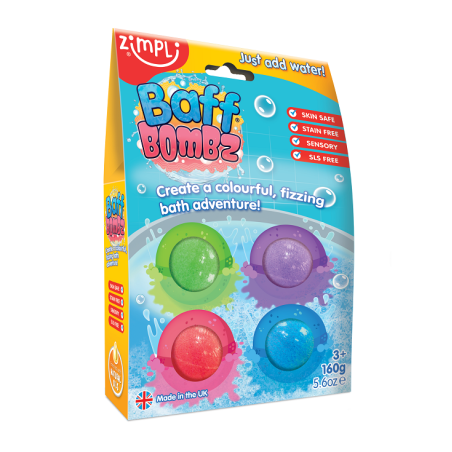 Pack de 4 bombas de baño redondas