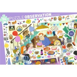 Puzzle observación - Fiesta de cumpleaños - 54 piezas