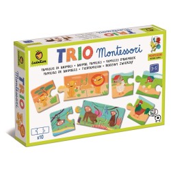 Puzzle Trio Logic Montessori - Familias de Animales