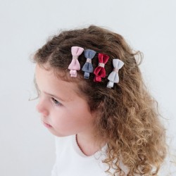 Pinza clips de pelo Velvet Bow - Mimi & Lula