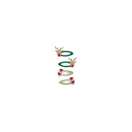 Clips de pelo Rudolph & Candy Cane - Mimi & Lula