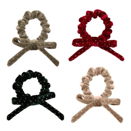 Scrunchies Christmas Velvet Bow - Mimi & Lula
