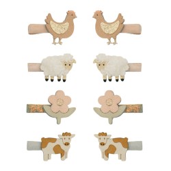 Mini pinza clips de pelo Farm Animal - Mimi & Lula