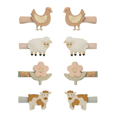 Mini pinza clips de pelo Farm Animal - Mimi & Lula