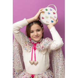 Bolso Jazzy hearts velvet - Mimi & Lula
