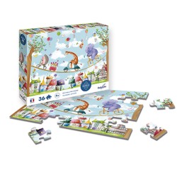 Puzzle Animales acróbatas - 36 piezas