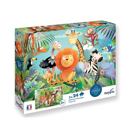 Puzzle Animales salvajes - 24 piezas