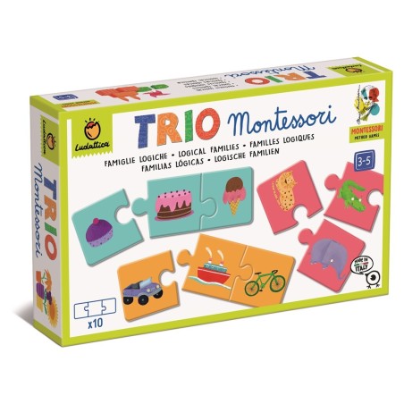 Puzzle Trio Logic Montessori - Familias Lógicas