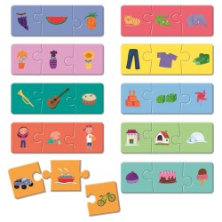 Puzzle Trio Logic Montessori - Familias Lógicas