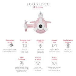 Cámara de vídeo Zoo Video - Unicorn - Zoofamily