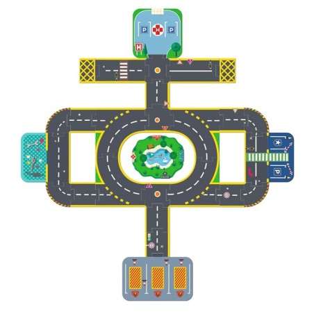 Puzzle Ciudad Gigante Crazy Motors - 33 piezas