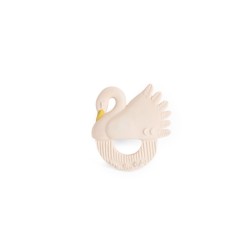 Sonajero mordedor cisne caucho - Moulin Routy
