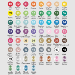 Marcadores acrílicos con punta redonda en estuche blando (60 colores)