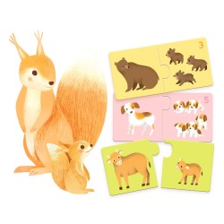 Puzzle dúo Baby animals
