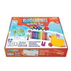 Pinturas baño Baff + set actividades y libro colorear