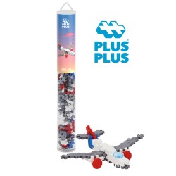 Tubo Plus Plus Transportes 100 piezas - Airplane