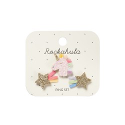 Set anillos - Rainbow Unicorn