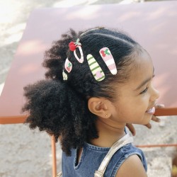 Clips de pelo - Cherry Kiss Fabric