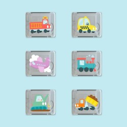 GloPals Set Cubos luz - VEHICLES