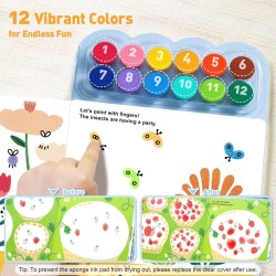 Libro creativo con pintura - A lively forest