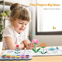 Libro creativo con pintura - A lively forest