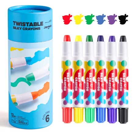 Crayones suaves lavables - 6 colores