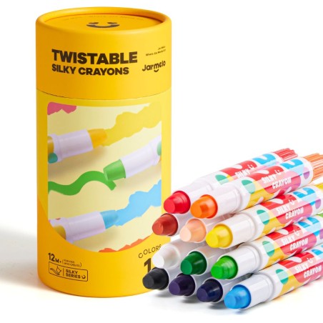 Crayones suaves lavables - 12 colores