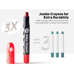 Crayones suaves lavables - 24 colores