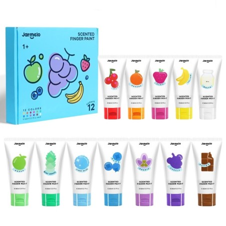 Pintura dedos con aroma - 12 colores
