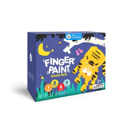 Caja mágica pintura dedos