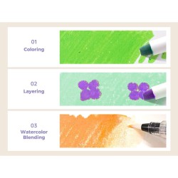 Crayones de témpera sólida - 30 colores