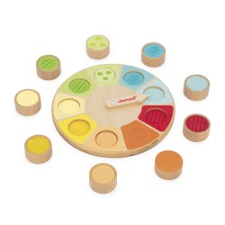 Juego de memoria con rueda táctil  Sensorial