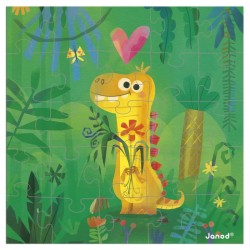 Tarjeta Puzzle Dinosaurio