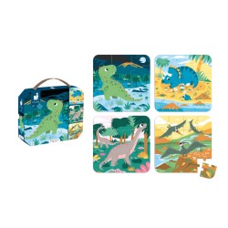 Puzzles Los dinosaurios (6-9-12-16 piezas)