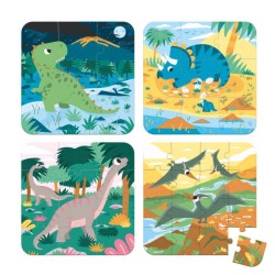 Puzzles Los dinosaurios (6-9-12-16 piezas)