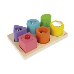 Puzzle con 6 figuras sensoriales