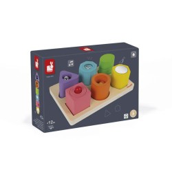 Puzzle con 6 figuras sensoriales