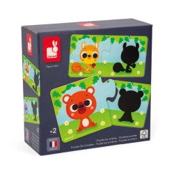 Puzzle duo Los animales y su sombra