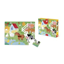 Puzzle táctil de la granja 20 piezas