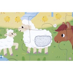 Puzzle táctil de la granja 20 piezas