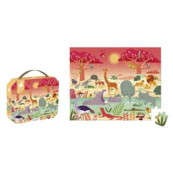 Puzzle La reserva de animales  54 piezas
