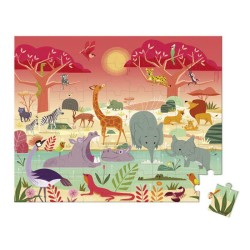 Puzzle La reserva de animales  54 piezas